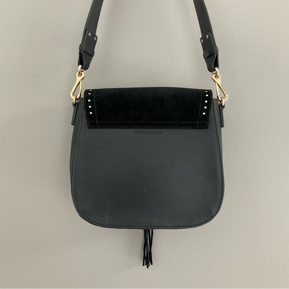 Vince Camuto Artera Saddle Leather/Suede Shoulder Bag. Like new. - Picture 3 of 13